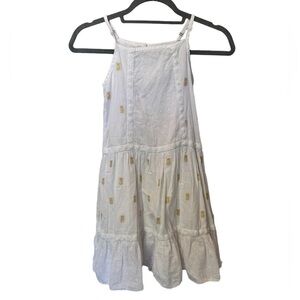 Boden Little Girl's Cotton Blend Dress White- Size 7/8